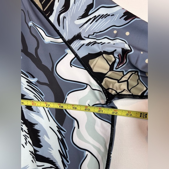 LAFROI Burst mens short sleeve wolf graphic base layer performance shirt Sz XXL - Picture 5 of 8